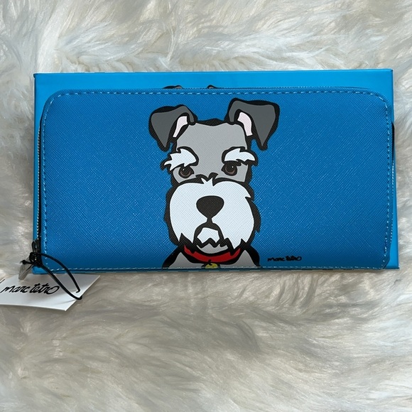 🆕 Marc Tetro Schnauzer Wallet Blue - Picture 2 of 5